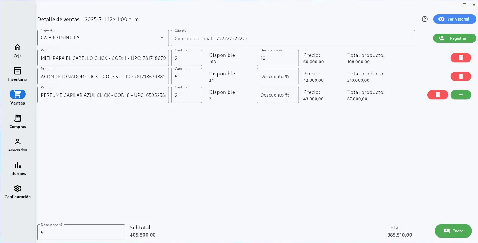 Dashboard de Invo Inventory