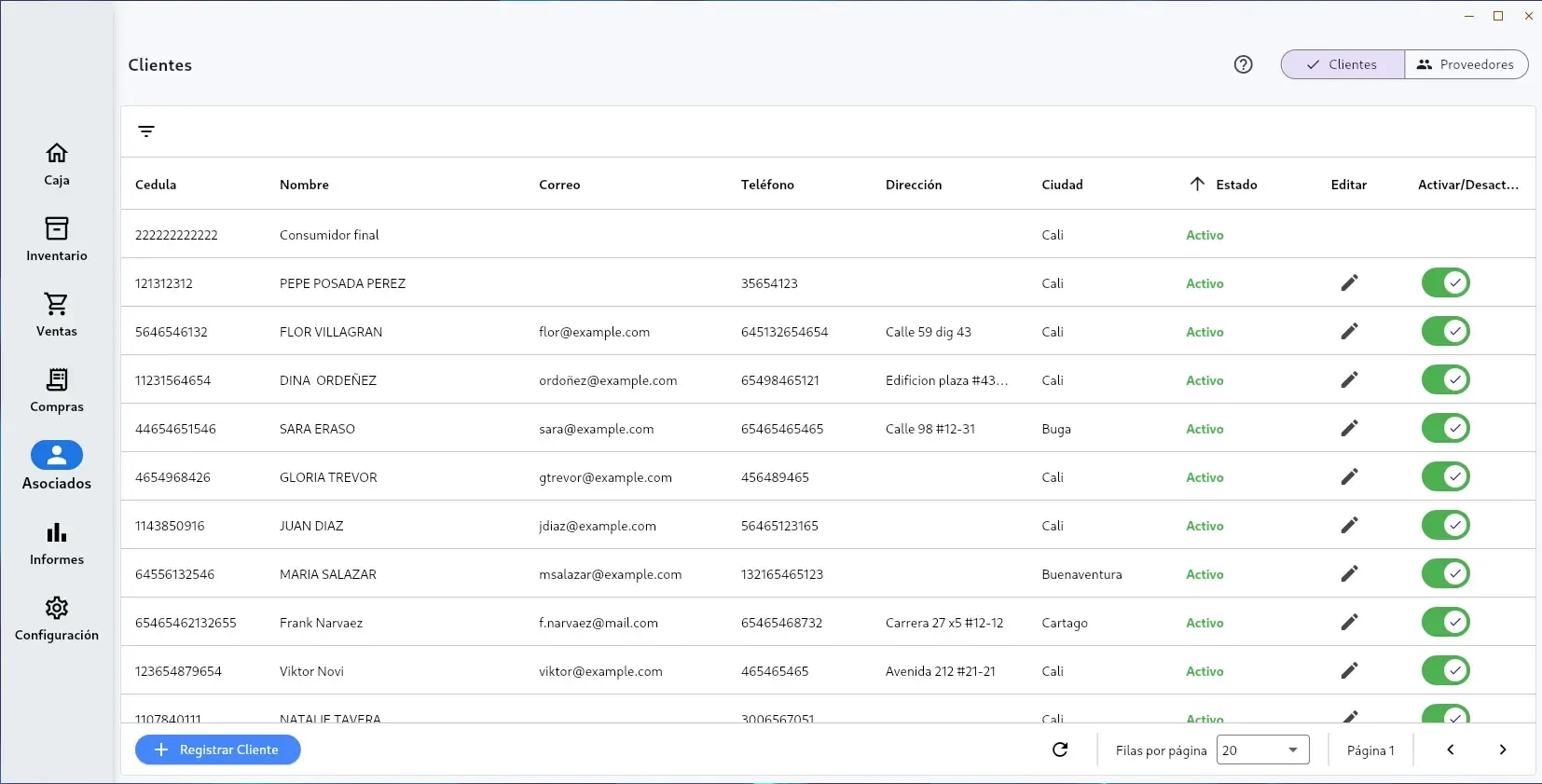 Dashboard de Invo Inventory