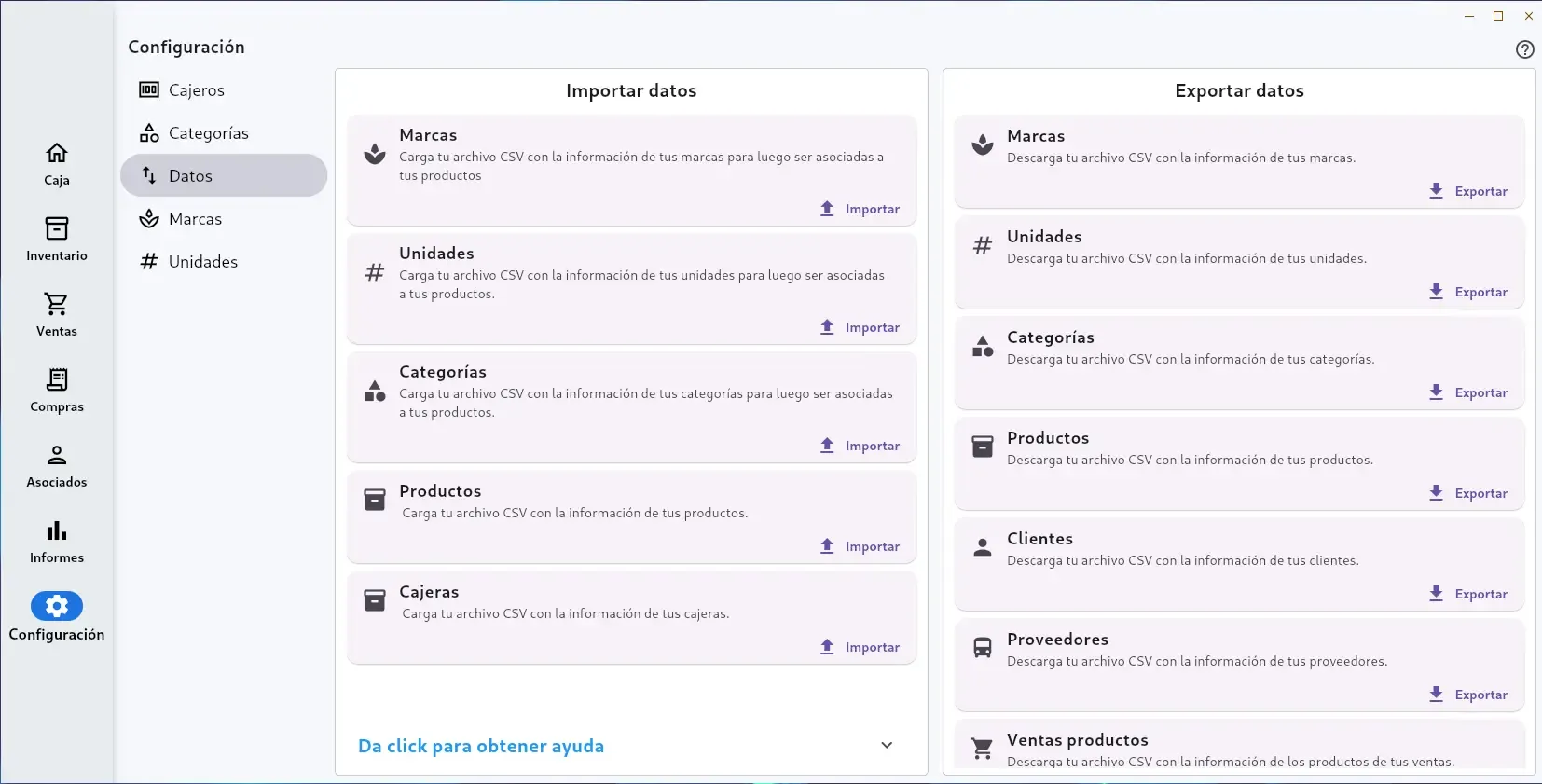 Dashboard de Invo Inventory