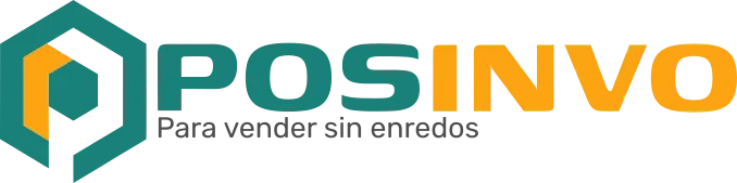 Logo de posinvo con eslogan: 'Para vender sin enredos