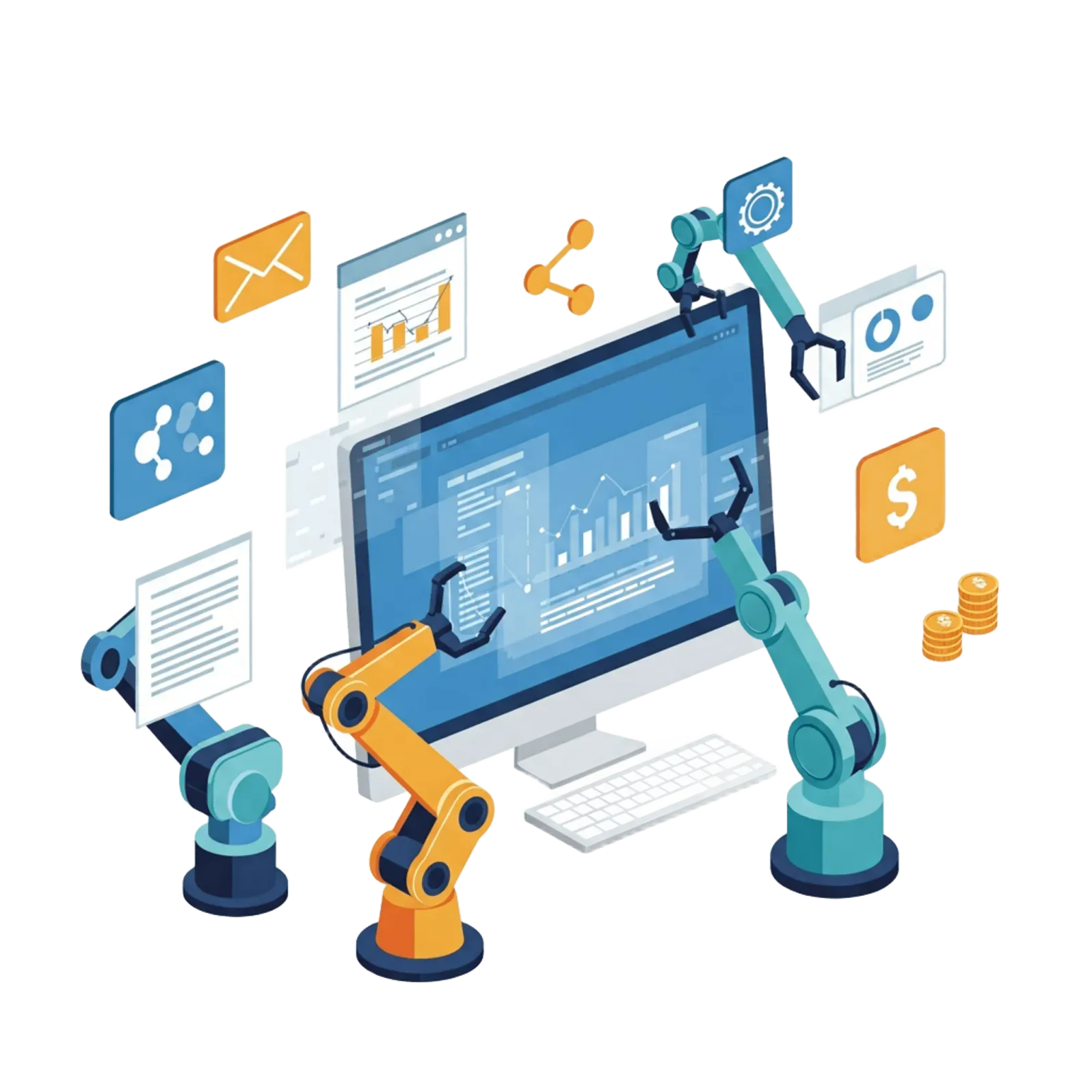 Computadora con gráficos de procesos